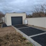 création d'un garage avec une allée