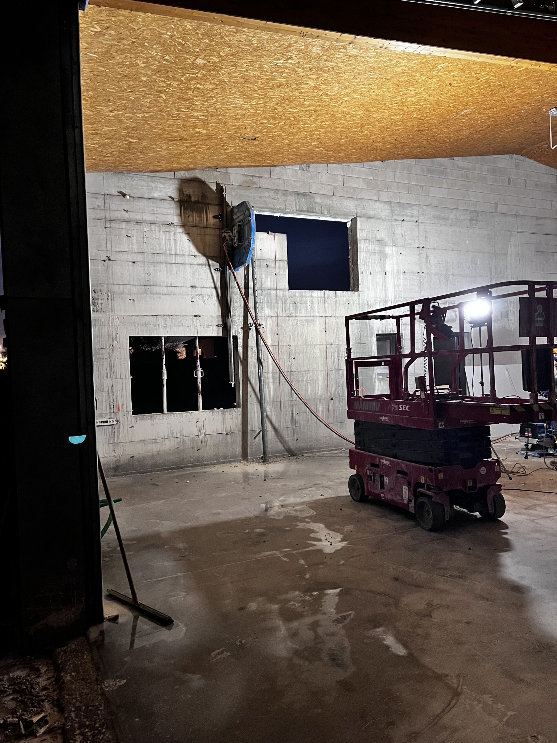 Réalisation sciage béton